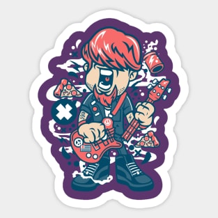 The punk rock guitarist, bassist and sometimes lead singer Sticker